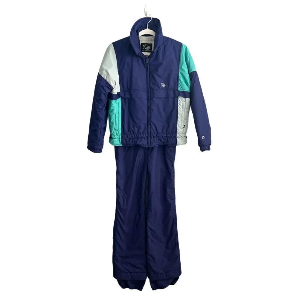 Roffe Made in the USA Women’s 12 Vintage Snow bibs pants Coat Jacket Ski Set